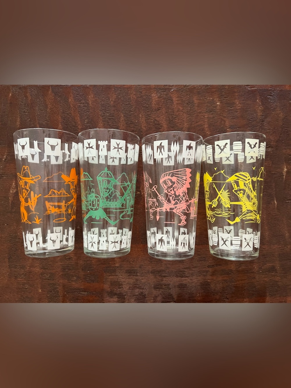 Vintage Hazel Atlas - Fantasy Series. Set of 4.
